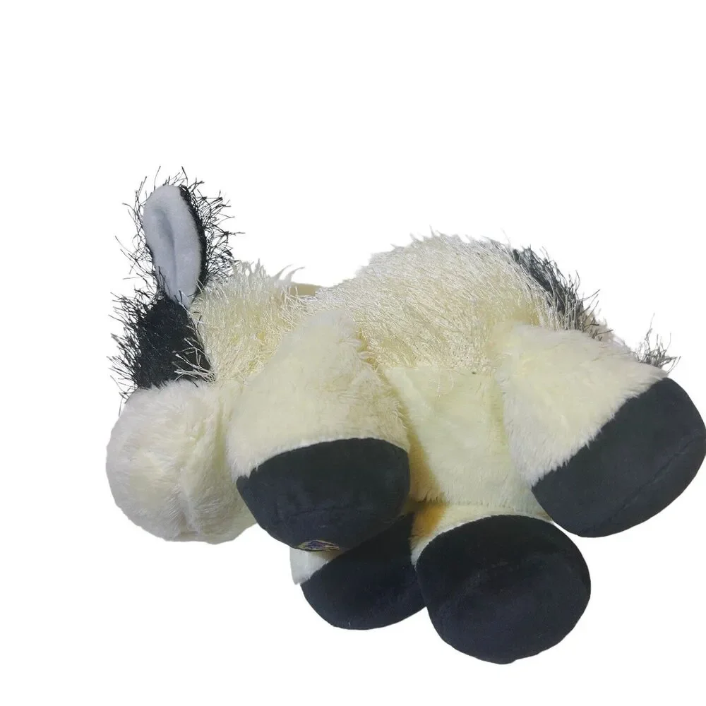 Webkinz Gamz Lil' Kinz Black & White‎ Cow 8” Beanie Plush Stuffed Toy No Code